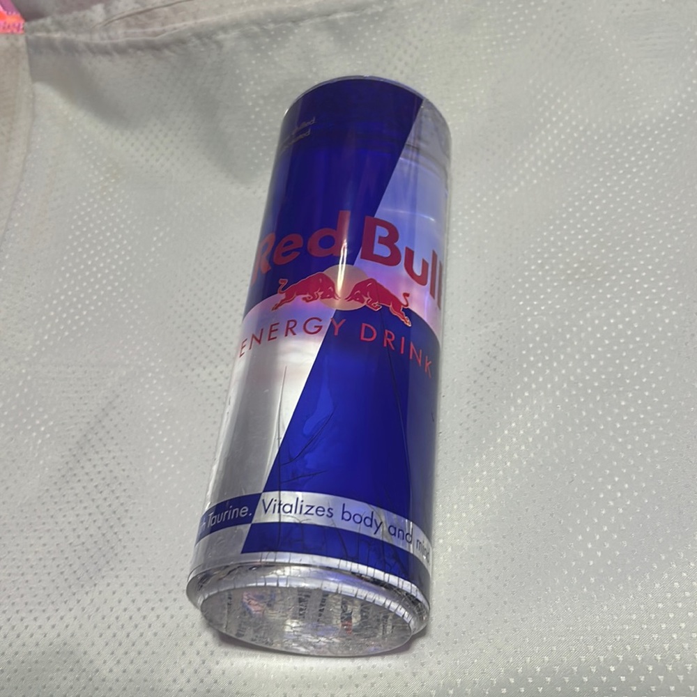 Large Glass Red Bull Display Piece Energy Drink Rare Promo F1